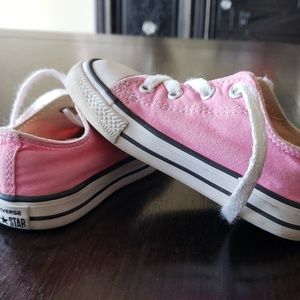 Pink converse!! Toddler size 7